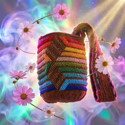 Handmade wayuu bag — AI generated