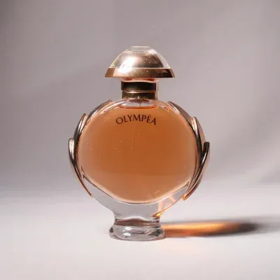 Perfume bottle — before and after